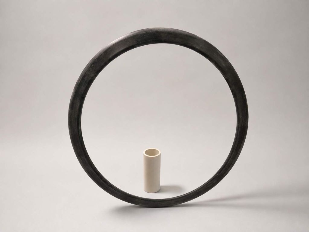 Large vulcanized rubber ring gasket