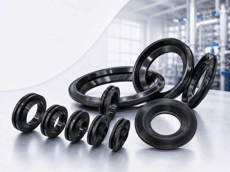 Assortment of vulcanized rubber pipe and wall grommets