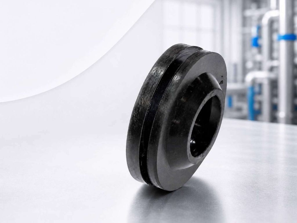 Thick vulcanized rubber spacer gasket for length compensation