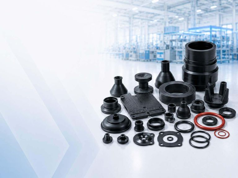 Assortment of household and technical rubber products